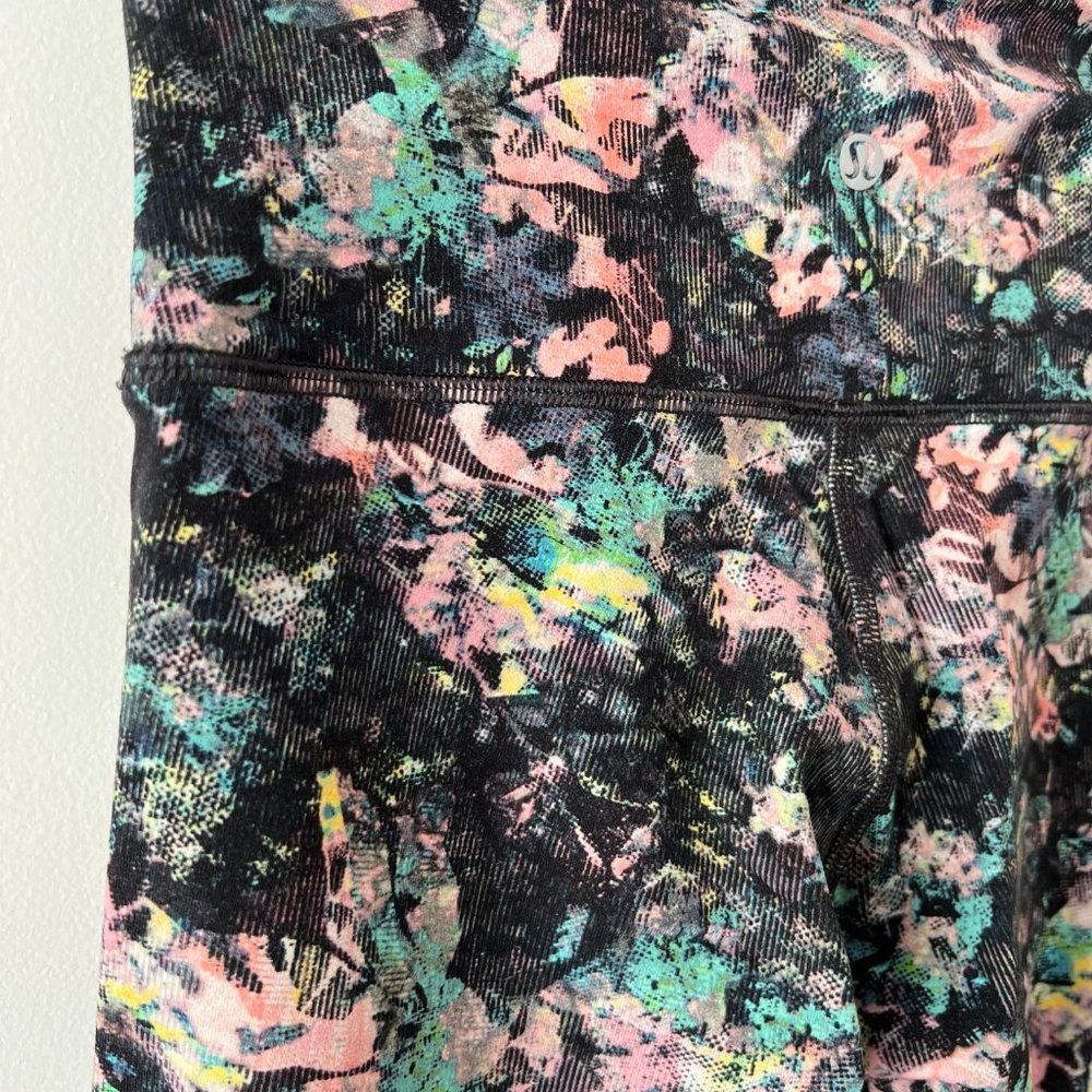 LULULEMON black dappled daze Wunder Under High-Rise 7/8 Tight - Picture 8 of 12